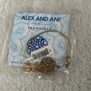 Alex and Ani bangle bracelet w/ snowflake charm